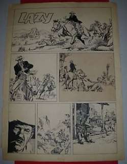 De La Fuente, Victor - Original Page - Lazy - (1940‘s) 