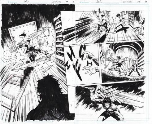 Maxi Dallo | Lost Fantasy Issue 05 Page 08 & 09 | Splash Page