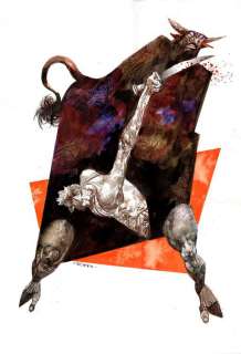 Sergio Toppi - Teseo uccide il Minotauro (Bestiaire, Mosquito)