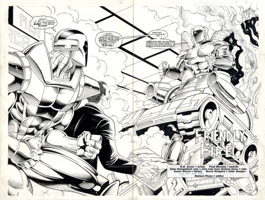 Paul Abrams John Strangeland | Prototype - 1995 Ultraverse / Malibu Issue 18 Page 2-3 | Catskill Comics