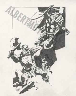Mike Mignola | Thor Vs Executioner | Albert Moy