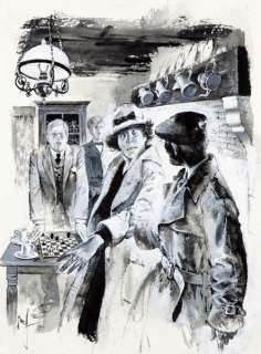 Follet | Edmund Bell, illustration au lavis et Ã  la gouach… | Banque Dessinée