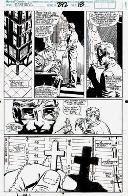 Fred Fredericks, Lee Weeks - Daredevil #292 P 18 (Matt Murdock & Foggy Nelson Throughout!) 1991
