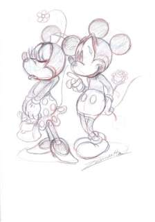 Vendetta, Z. - Original Sketch - Mickey and Minnie Mouse | Catawiki