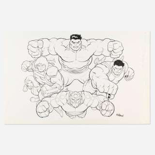 Ed McGuinness, Hulk Smash TV Show Promotional Original Art (Marvel Comics, 2012) | Landry Pop Auctions