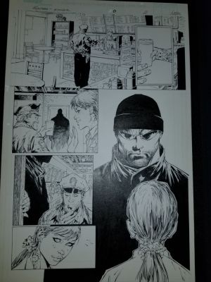 Mark Waid, Marc Silvestri | Birth Page of Hunter Killer Agent Wolf (Very 1St Appearance Ever in Issue #0) By Mark Waid And Marc Silvestri | ComicArtFans Classifieds
