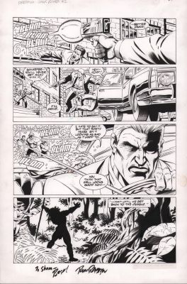 Rick Magyar, Ron Randall | Predator: Dark River #2 P.24 - City & Jungle - Signed - 1996 | Anthony’s Comic Book Art