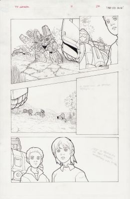 Transformers Armada #7 Pg.23 - Pat Lee/Rob Armstrong - Signed | Anthony’s Comic Book Art