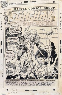 Gil Kane | Sgt Fury 94 Cover | Panel Page Art