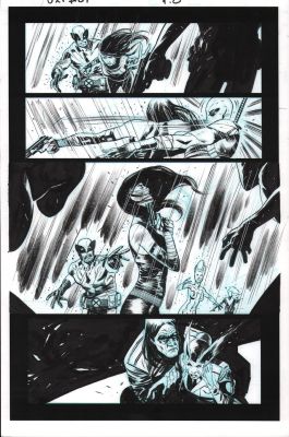 Julian Tedesco | Uncanny X-Force #29 P.8 - Psylocke Kills Herself - 2012 | Anthony’s Comic Book Art