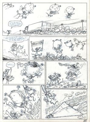 David Edouard & Ptiluc | PLANCHE ORIGINALE 36 TOME 1 de RAT’S En partance pour nulle part | Galerie Napoléon