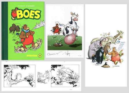Boes - Luxe editie Boes Integraal deel 5 - N° 01/80 met originele strook in speciale map + ex-libris - hc met linnen rug | Catawiki