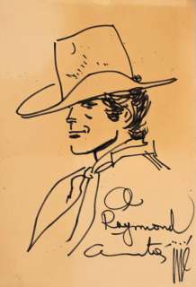 Jije , Joseph Gillain Dit ( 1914 - 1980 ) | Dessin dédicacé au feutre sur une page volante format A4,… | Stanley’s Auction