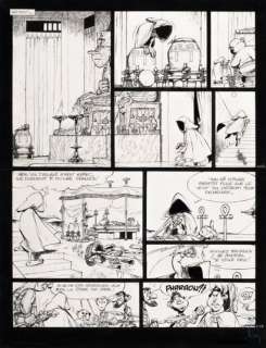 WARNANT, Luc ( 1956 ) - lot 230 - Encre de chine, planche 41 de "La statue vivante" les…