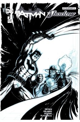 Chris Burnham | Batman / Shadow #2 Cover (Great Large Images of the 2 Great Detectives!) 2017 | Romitaman