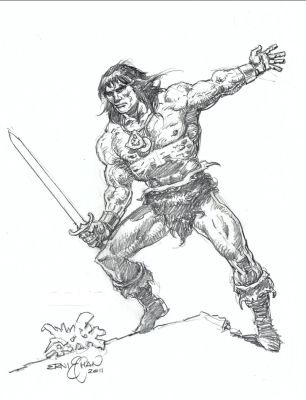 Ernie Chan | Conan with Sword Pinup (2011) | Romitaman