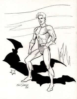 Eric Shanower | Aquaman Pinup (1992) | Romitaman