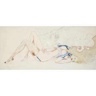 SIRE Denis (1953-2019) " Ziblyne & Bettie ". Dessin original en couleurs directes, ayant servi de couverture pour l’album " Zibl... | Tajan