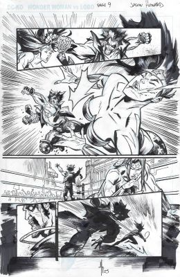Jason Howard | Dc Ko Wonder Woman Vs Lobo Issue 01 Page 09 | Splash Page