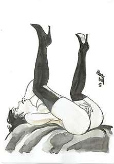 Bernet, Jordi - Original unpublished illustration "Gemiti Solitari" 