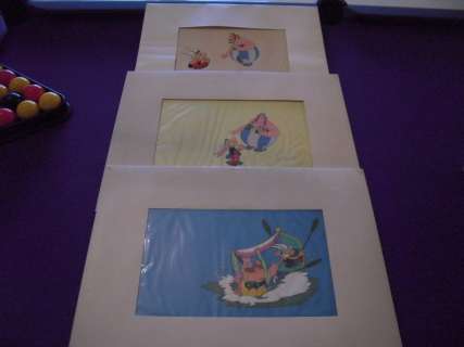 Uderzo/Goscinny - 3 Celluloïd - Dessin animé - Astérix (années ’70) | Catawiki