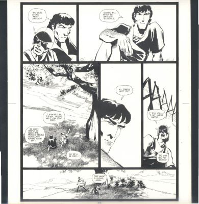 Tim Sale | Tim Sale Thieves World Large Art - Beautiful Detail Issue Thieves’ World Page 53 | Koch Comic Art