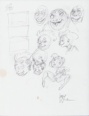 Larry Welz | Nine Figures Nude Pencil Commission - Signed | Anthony’s Comic Book Art