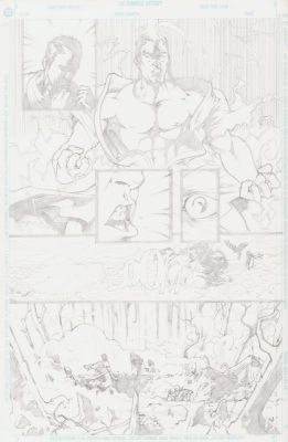 Karl Moline | Hero Action Panel Page - Karl Moline | Anthony’s Comic Book Art