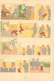 Hergé, Georges Remi Dit (1907-1983) | Mise en couleur de la page 36 de Tintin et l’Ile Noire,… | Stanley’s Auction
