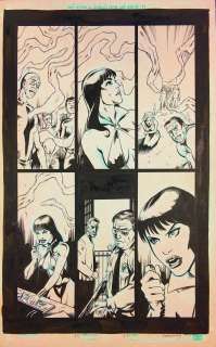 Vampirella #21, pg. 13 Javier Pina & Jimmy Palmiotti - Original Art
