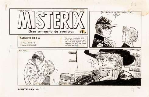 Pratt Hugo - "Il Sergente Kirk - Sentiero di sangue", 1957 | Urania Casa d’Aste