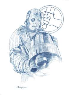 Hellboy by Sanjulian - Original Drawing | Catawiki