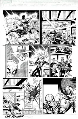 Ron Frenz, Sal Buscema | Spectacular Spider-Girl #2 P 2 (Spider-Girl Battles Throughout Entire Page!) 2010 | Romitaman
