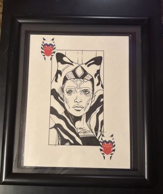 NEAL ADAMS ORIGINAL ART 8.5×11 Ahsoka Tano!!!! 1 OF 1