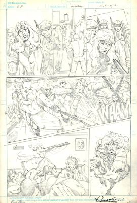 Rick Stasi | The Doom Patrol: the Bronze Age Omnibus P 12 (Negative Woman Battling Cops!) 1987 | Romitaman