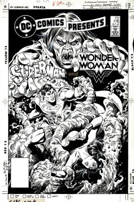 Eduardo Barreto | Dc Comics Presents #76 Cover (Superman & Wonder Woman!) 1983 | Romitaman