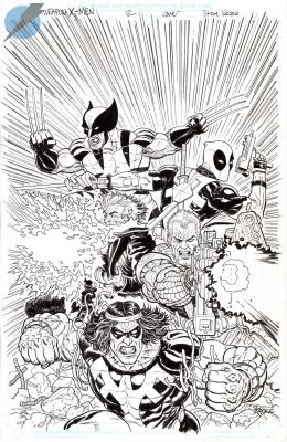 Steve Skroce | Weapon X-Men Issue 2 Page Cover | Felix Comic Art