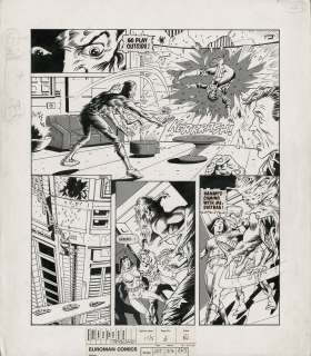Brett Ewins | 2000Ad Prog 470 - Judge Anderson - Brett Ewins Art | ComicArtFans Classifieds