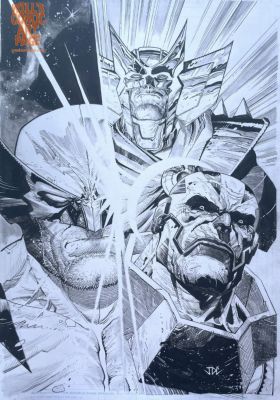 Joshua Cassara | Deadpool / Wolverine 5 P.20 Splash [Unused] (Marvel, 2025) | Will’s Comic Art Page