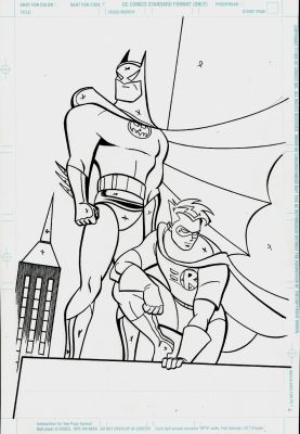 Mike Parobeck, Rick Burchett | Comics Pro #1 Cover Art (Batman & Robin Iconic Cover Poses!) 1995 | Romitaman