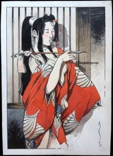 Michetz, Marc - Dessin original - La fumeuse d’opium  - 2010 | Catawiki