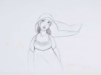 DAUTREMER, Rébecca (... - Lot 104 - INES. Crayonné préparatoire pour l‘illustration ayant...