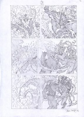 Paul Davidson – Ghost Rider – Spirits of Violence 4p14 | Berserker Art