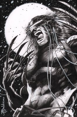 Kajo Baldisimo | Weapon X in the Moonlight Commission - Signed | Anthony’s Comic Book Art
