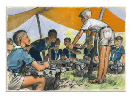 JOUBERT - Lot 24 - PIERRE JOUBERT Illustration originale pour le mois...