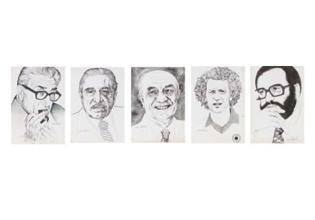 TEDESCHI NANI (n. 1938) - LOT CONSISTING OF 5 PORTRAITS | Capitolium Art