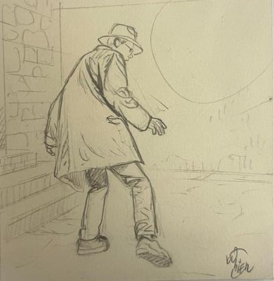 Dodier Alain | Case originale alternative Jérôme K. Jérôme Bloche 14 | Galerie Napoléon