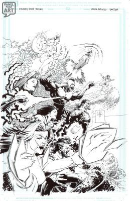 Whilce Portacio | Uncanny X-Men - Unpublished Cover | Panel Page Art