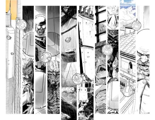 Xermanico | DC KO #01 P. 18-19 (Monoprint / AP) | Black Diamond