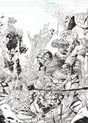 Andrei Bressan – Birthright 17p3-4 – Skybound – Joshua Williamson – Double Splash | Berserker Art
